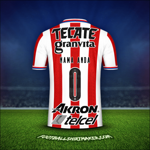 Jersey Guadalajara 2020/21 -  nama anda - 0
