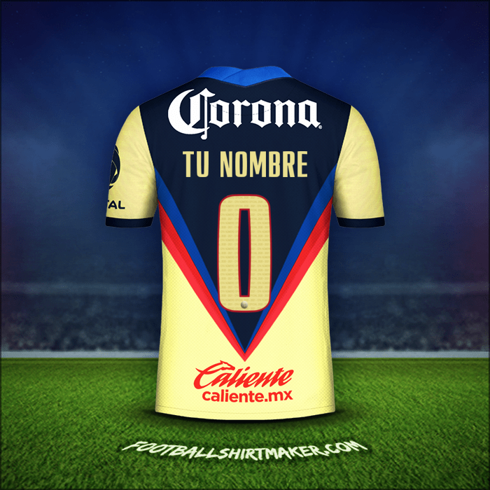 Camiseta Club America 2020/21 -  tu nombre - 0