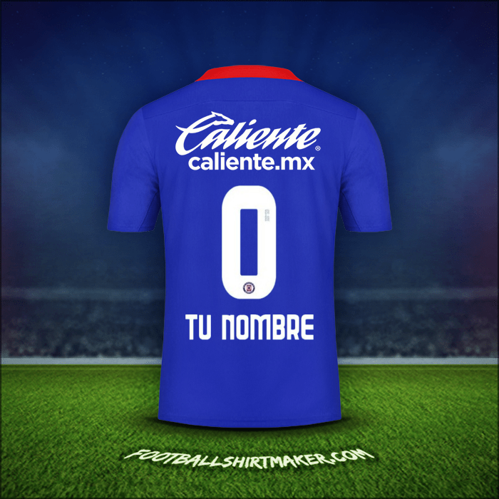 Camiseta Cruz Azul 2020/21 -  tu nombre - 0