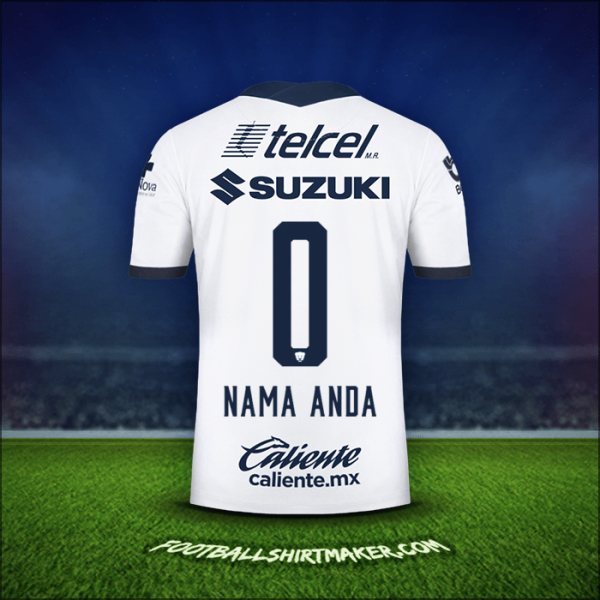 Jersey Pumas UNAM 2020/21 -  nama anda - 0