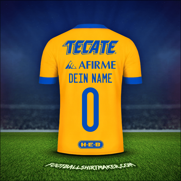 Trikot Tigres UANL 2020/21 -  dein name - 0