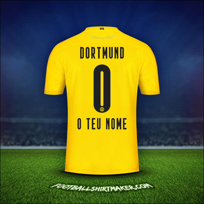 Camisola Borussia Dortmund 2020/21 -  o teu nome - 0