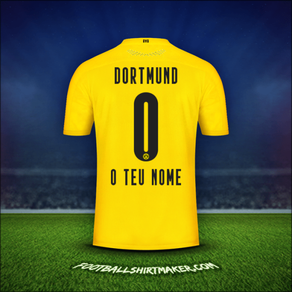 Camisola Borussia Dortmund 2020/21 -  o teu nome - 0