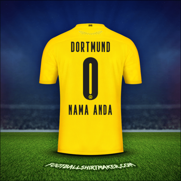 Jersey Borussia Dortmund 2020/21 -  nama anda - 0