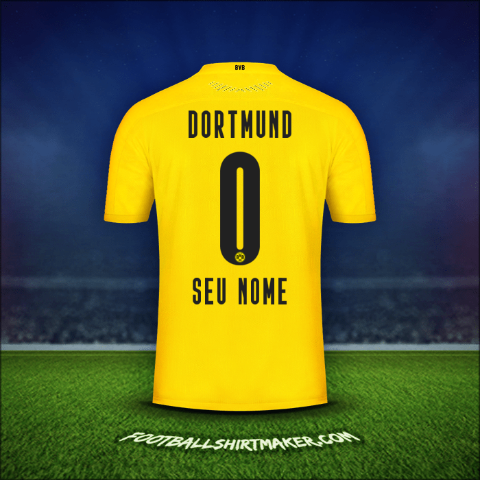Camisa Borussia Dortmund 2020/21 -  seu nome - 0