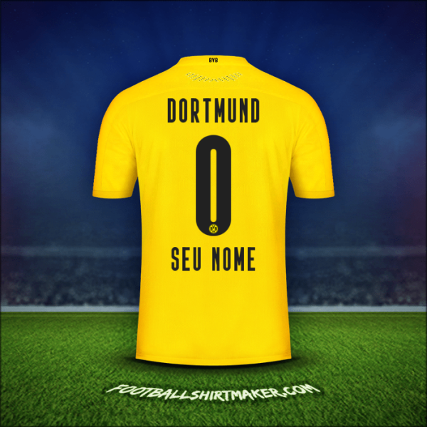 Camisa Borussia Dortmund 2020/21 -  seu nome - 0