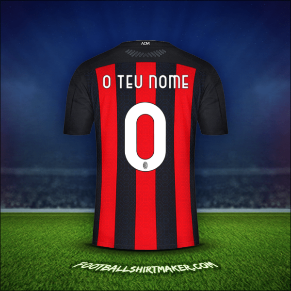 Camisola AC Milan 2020/21 -  o teu nome - 0