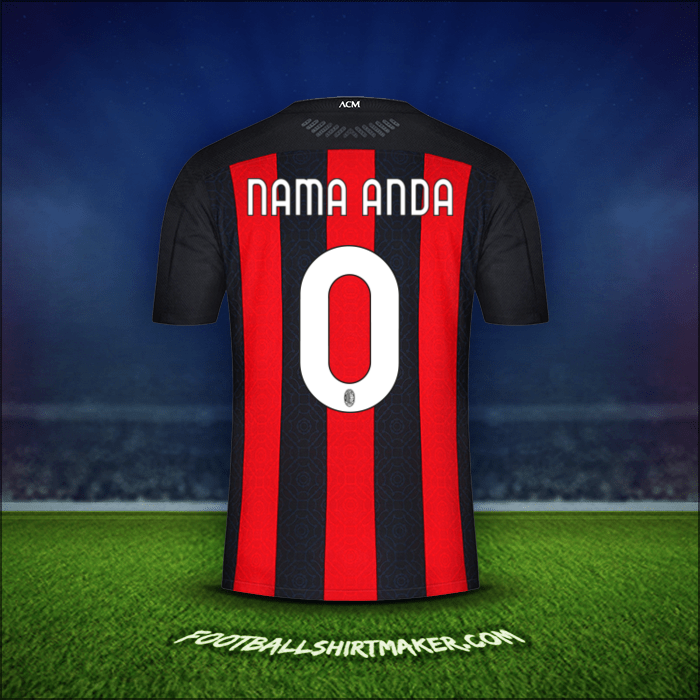 Jersey AC Milan 2020/21 -  nama anda - 0
