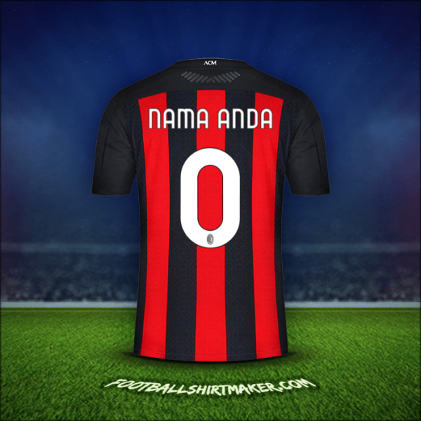 Jersey AC Milan 2020/21 -  nama anda - 0