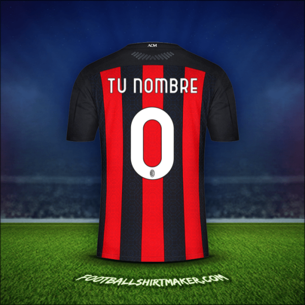 Camiseta AC Milan 2020/21 -  tu nombre - 0