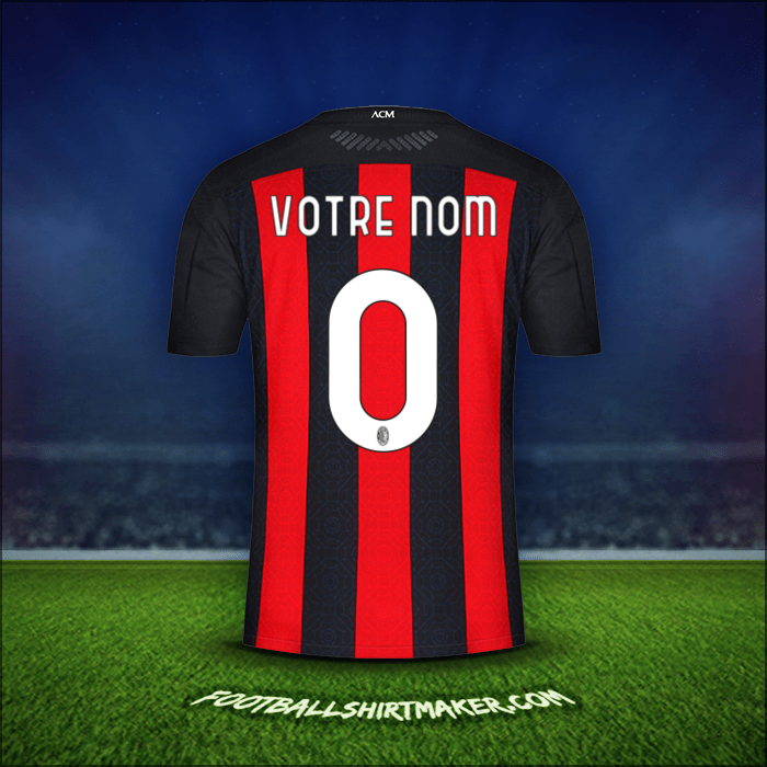 Maillot AC Milan 2020/21 -  votre nom - 0