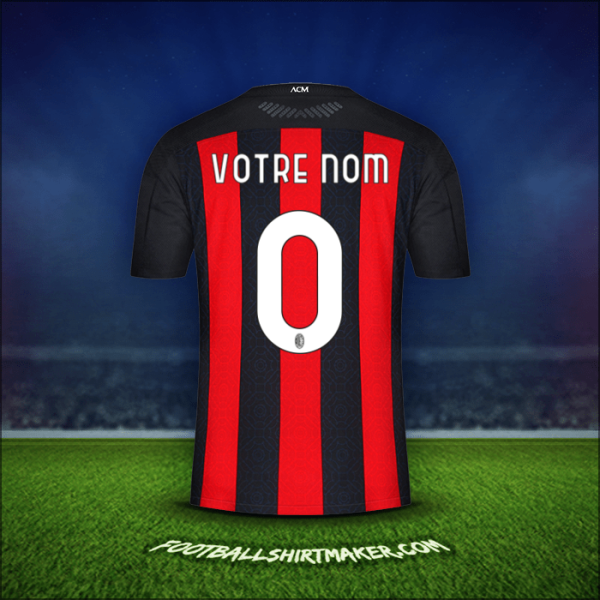 Maillot AC Milan 2020/21 -  votre nom - 0