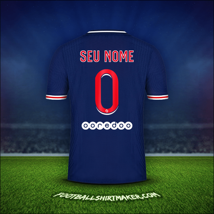 Camisa Paris Saint Germain 2020/21 -  seu nome - 0