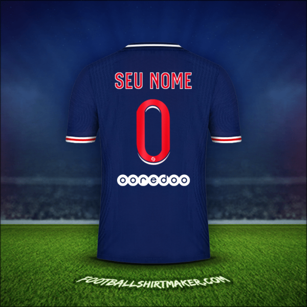 Camisa Paris Saint Germain 2020/21 -  seu nome - 0