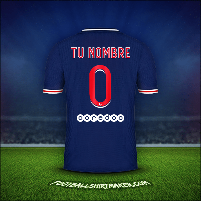 Jersey Paris Saint Germain 2020/21 -  tu nombre - 0