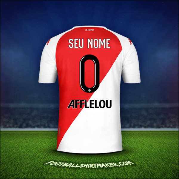 Camisa As Monaco 2020/21 -  seu nome - 0