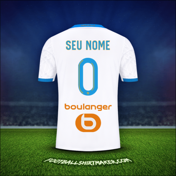 Camisa Olympique de Marseille 2020/21 -  seu nome - 0