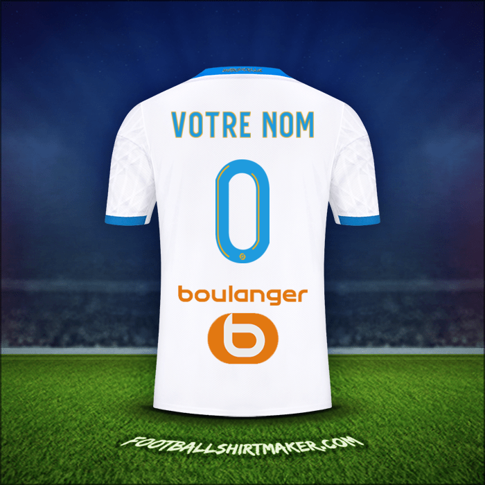 Maillot Olympique de Marseille 2020/21 -  votre nom - 0