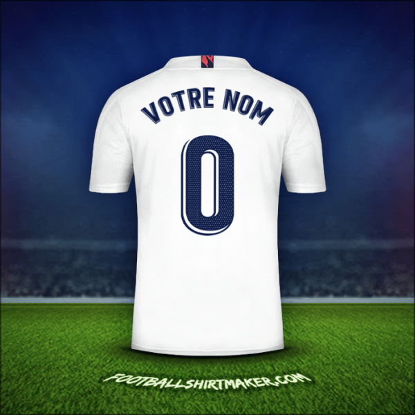 Maillot Real Madrid CF 2020/21 -  votre nom - 0