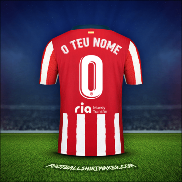 Camisola Atletico Madrid 2020/21 -  o teu nome - 0