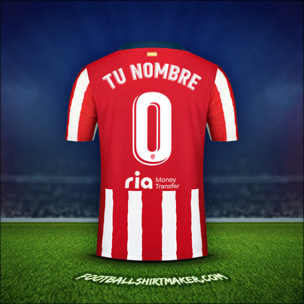 Camiseta Atletico Madrid 2020/21 -  tu nombre - 0