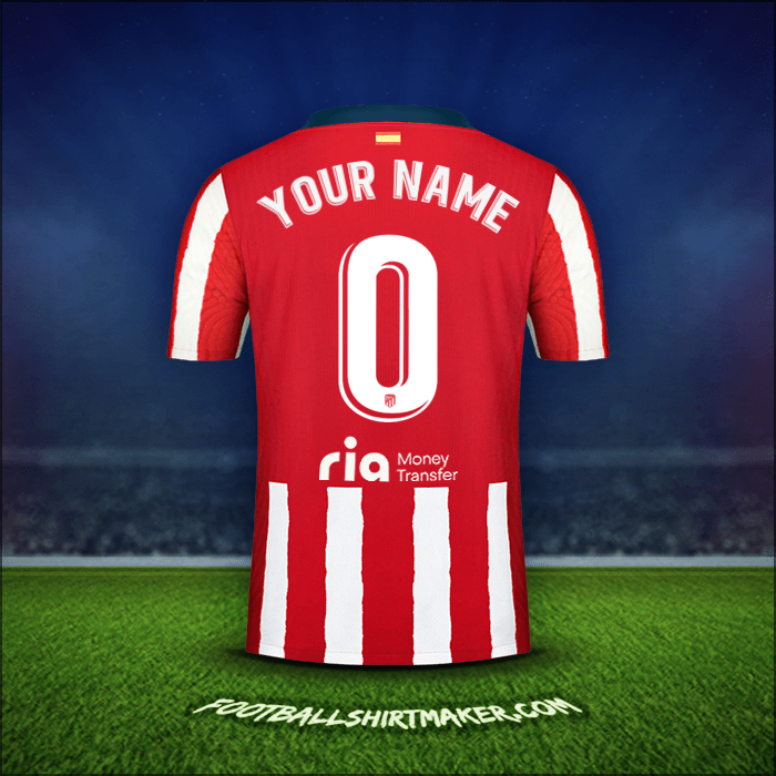 Jersey Atletico Madrid 2020/21 -  your name - 0