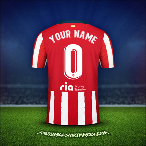 Jersey Atletico Madrid 2020/21 -  your name - 0