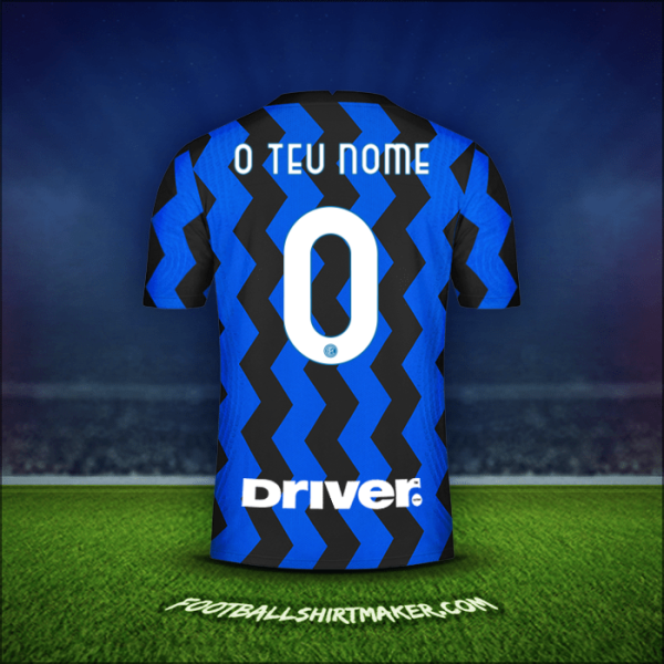 Camisola Inter 2020/21 -  o teu nome - 0