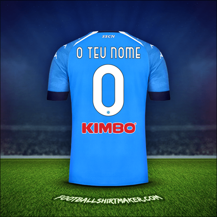 Camisola SSC Napoli 2020/21 -  o teu nome - 0