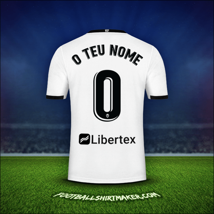 Camisola Valencia CF 2020/21 -  o teu nome - 0