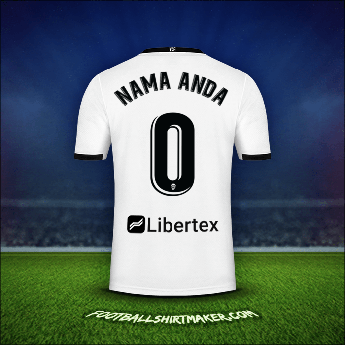 Jersey Valencia CF 2020/21 -  nama anda - 0