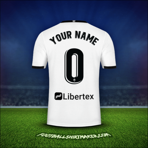 Jersey Valencia CF 2020/21 -  your name - 0