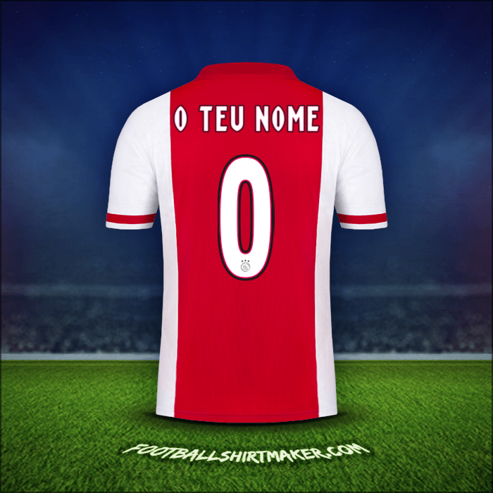 Camisola AFC Ajax 2020/21 -  o teu nome - 0
