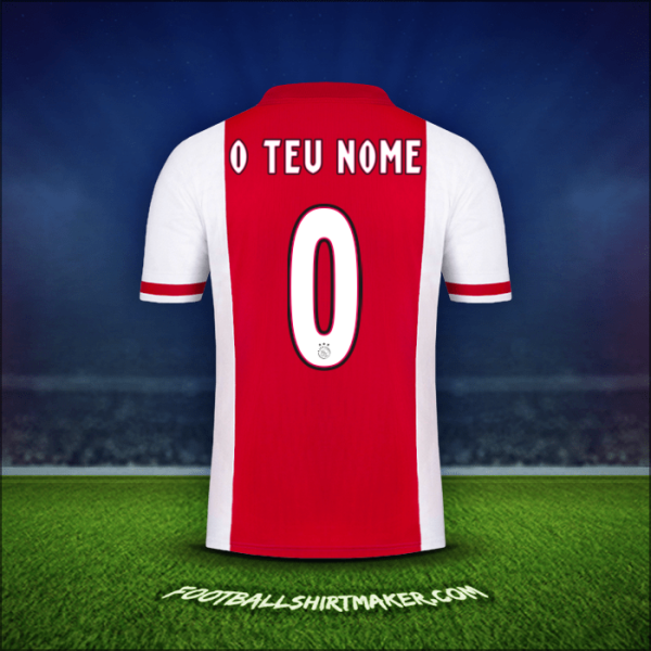 Camisola AFC Ajax 2020/21 -  o teu nome - 0