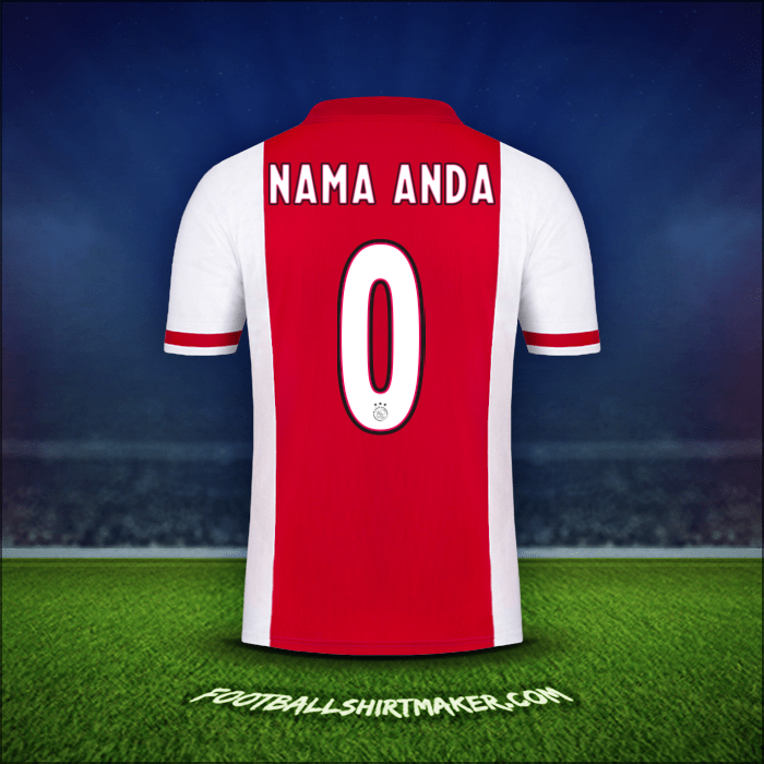 Jersey AFC Ajax 2020/21 -  nama anda - 0