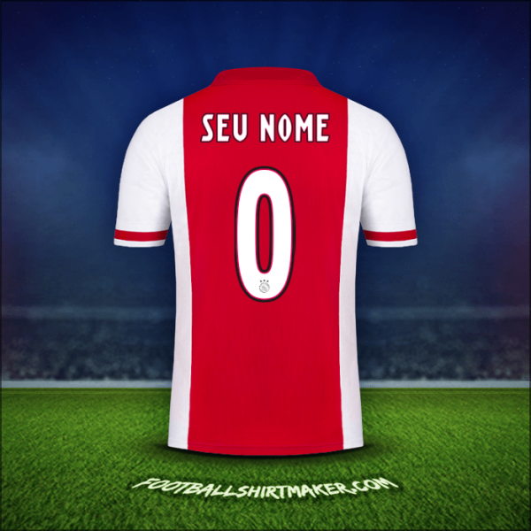 Camisa AFC Ajax 2020/21 -  seu nome - 0
