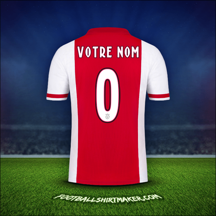 Maillot AFC Ajax 2020/21 -  votre nom - 0