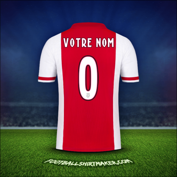 Maillot AFC Ajax 2020/21 -  votre nom - 0