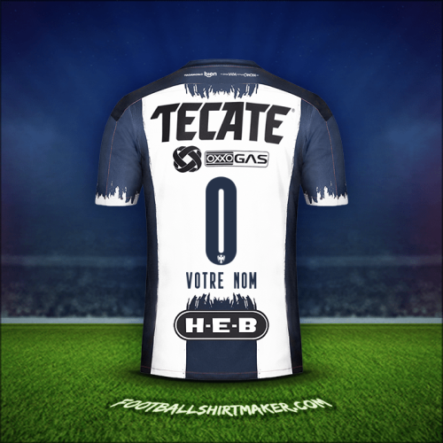 Maillot Monterrey 2020/21 -  votre nom - 0