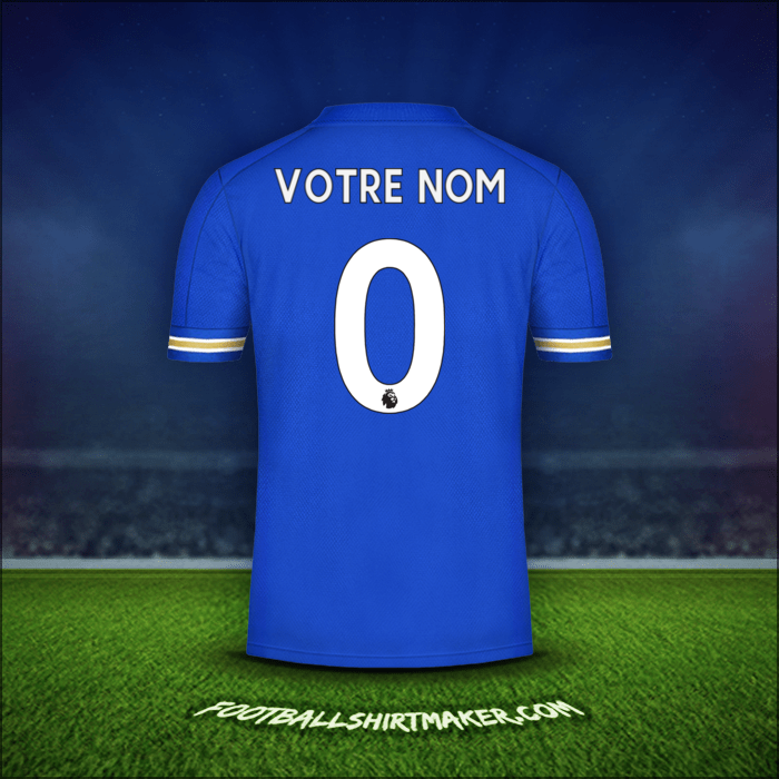 Maillot Leicester City FC 2020/21 -  votre nom - 0