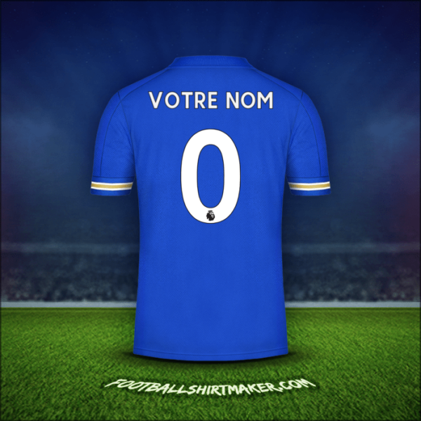 Maillot Leicester City FC 2020/21 -  votre nom - 0