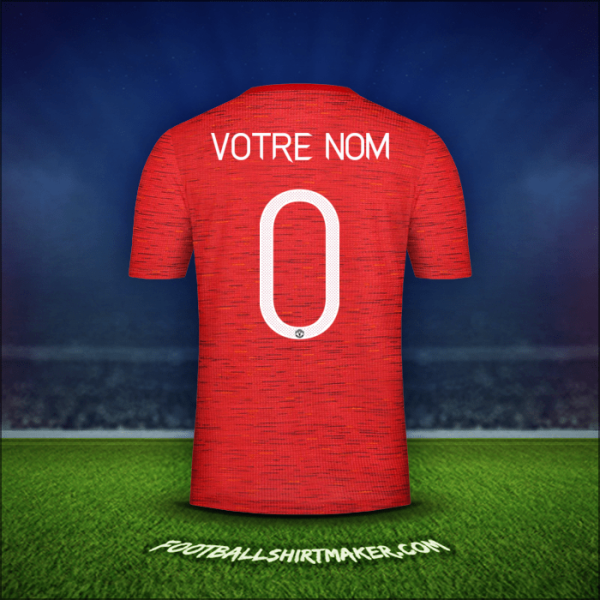 Maillot Manchester United Cup 2020/21 -  votre nom - 0
