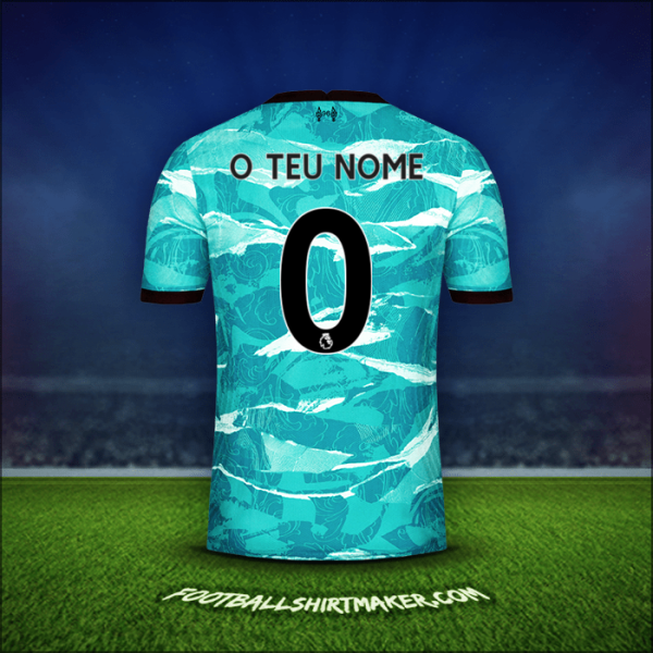 Camisola Liverpool FC 2020/21 Alternativa -  o teu nome - 0