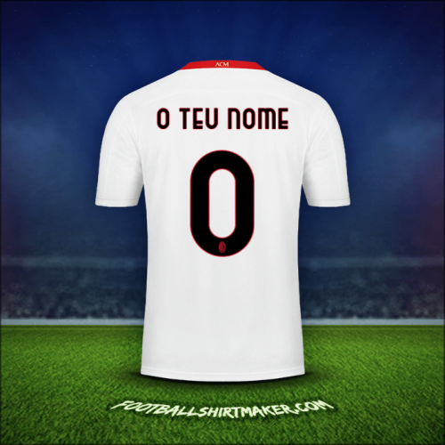 Camisola AC Milan 2020/21 Alternativa -  o teu nome - 0