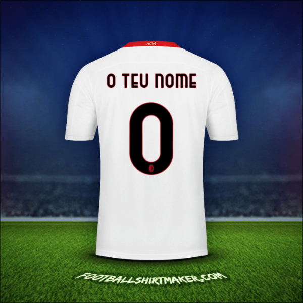 Camisola AC Milan 2020/21 Alternativa -  o teu nome - 0