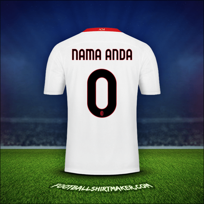 Jersey AC Milan 2020/21 Alternatif -  nama anda - 0