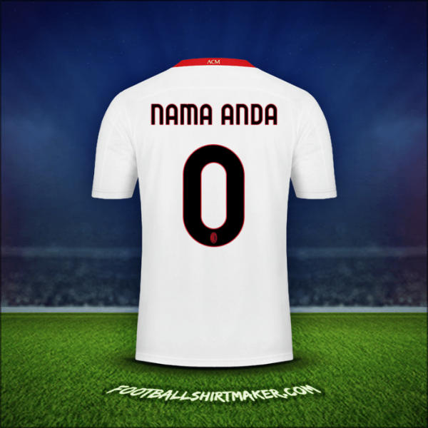 Jersey AC Milan 2020/21 Alternatif -  nama anda - 0