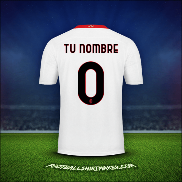 Camiseta AC Milan 2020/21 Visita -  tu nombre - 0