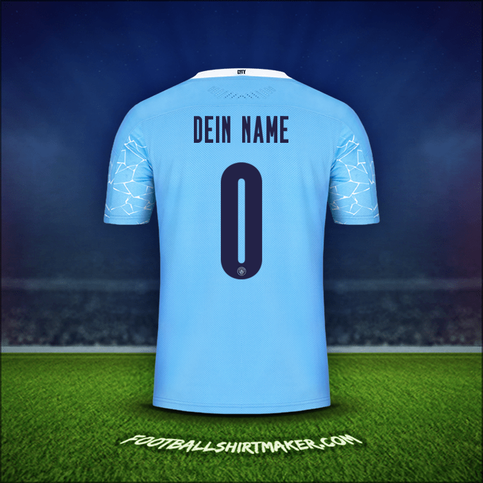 Trikot Manchester City Cup 2020/21 -  dein name - 0