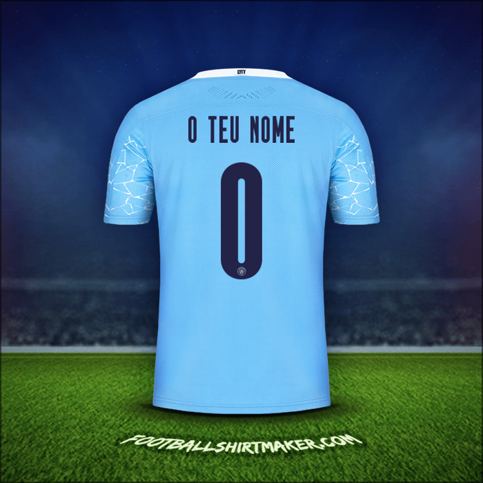 Camisola Manchester City Cup 2020/21 -  o teu nome - 0